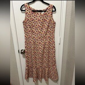 R&K Originals Y2K girly Floral Daisy Print Dress Woman’s Size 10 summer dress
